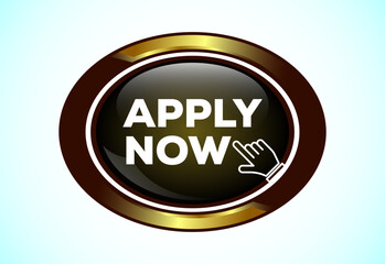 Apply now web button. Suitable for mobile app, and website UI design.