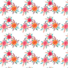 seamless pattern with flowers