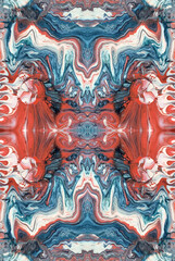 Kaleidoscopic Abstract Art with Vibrant Multicolor Patterns and Intricate Swirl Designs