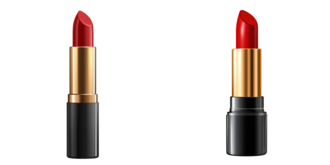  Set of a Lipstick, isolated on transparent background.