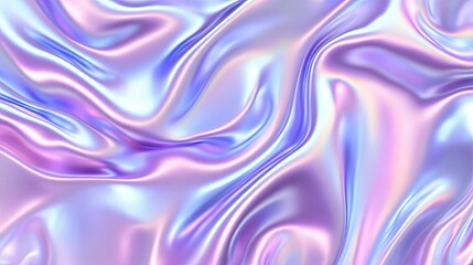 Fototapeta premium Abstract iridescent pastel flowing fabric texture