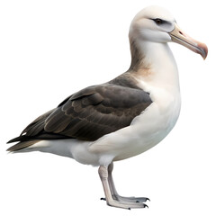 Obraz premium Majestic Albatross in Flight: Isolated on Pure White Background, Perfect for Design Projects and 