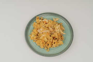 Chicken rice dish with vegetables