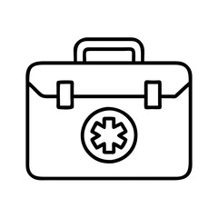 emt bag icon, emt bag line art - simple line art of emt bag, perfect for emt bag logos and icons