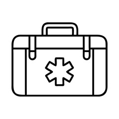 emt bag icon, emt bag line art - simple line art of emt bag, perfect for emt bag logos and icons