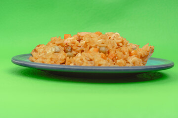 Chicken rice dish with vegetables