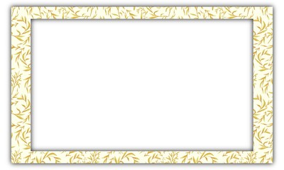 golden leaves background design. presentation and power point design concept with typography space area. natural, luxury,  tropical, floral and decoration themes