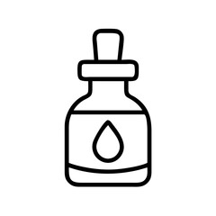 essential oil bottle icon, essential oil bottle line art - simple line art of essential oil bottle, perfect for essential oil bottle logos and icons