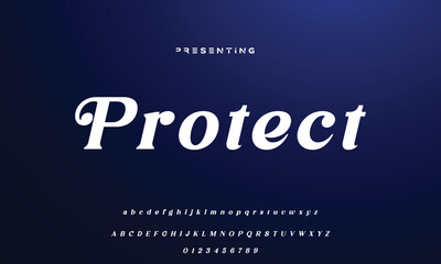 Luxury wedding alphabet letters font with tails. Typography elegant classic serif fonts and number decorative vintage retro concept for logo branding. vector illustration