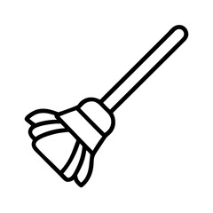 feather duster icon, feather duster line art - simple line art of feather duster, perfect for feather duster logos and icons