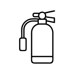 fire extinguisher icon, fire extinguisher line art - simple line art of fire extinguisher, perfect for fire extinguisher logos and icons
