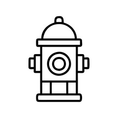 fire hydrant icon, fire hydrant line art - simple line art of fire hydrant, perfect for fire hydrant logos and icons