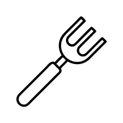 fork icon, fork line art - simple line art of fork, perfect for fork logos and icons