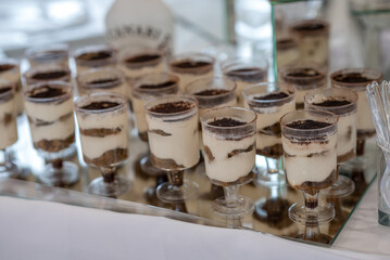 luxury wedding candy bar sweets on the table