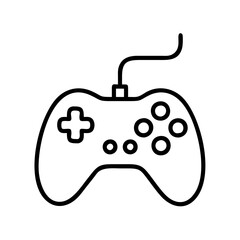 game controller icon, game controller line art - simple line art of game controller, perfect for game controller logos and icons