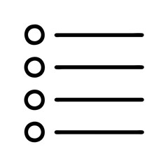 goals list icon, goals list line art - simple line art of goals list, perfect for goals list logos and icons