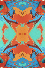 Kaleidoscopic Abstract Art with Vibrant Multicolor Patterns and Intricate Swirl Designs