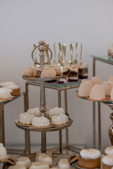 luxury wedding candy bar sweets on the table