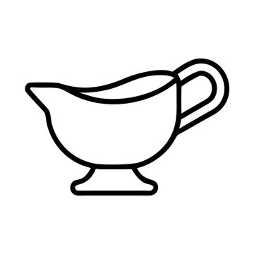 recommend clip art: gravy boat icon, gravy boat line art - simple line art of gravy boat, perfect for gravy boat logos and icons