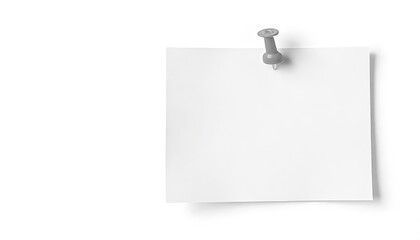 blank note paper on white background, Empty Notepaper on White Surface , Clean and Simple Design, Plain Note Paper Sheet on White Background 