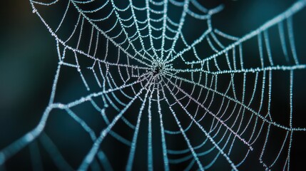 Dew-Kissed Spiderweb: A Macro Photography Masterpiece
