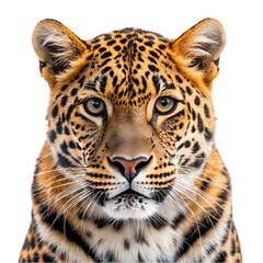 Obraz premium Majestic Amur Leopard: Powerful, Rare, and Endangered Wildlife Photography fur cat web spots fauna 