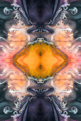 Kaleidoscopic Abstract Art with Vibrant Multicolor Patterns and Intricate Swirl Designs