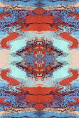 Kaleidoscopic Abstract Art with Vibrant Multicolor Patterns and Intricate Swirl Designs