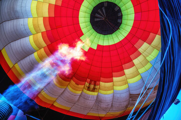 Hot Air Balloon Launch Flame © atosan