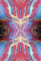 Kaleidoscopic Abstract Art with Vibrant Multicolor Patterns and Intricate Swirl Designs