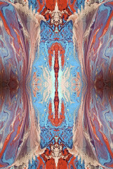 Kaleidoscopic Abstract Art with Vibrant Multicolor Patterns and Intricate Swirl Designs