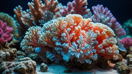 Obraz premium Beautiful coral coral 3D 