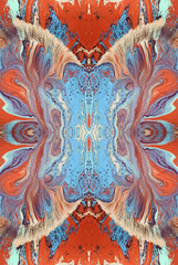 Kaleidoscopic Abstract Art with Vibrant Multicolor Patterns and Intricate Swirl Designs
