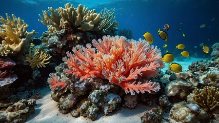 Obraz premium Beautiful coral coral 3D 