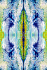 Kaleidoscopic Abstract Art with Vibrant Multicolor Patterns and Intricate Swirl Designs