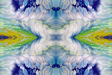 Kaleidoscopic Abstract Art with Vibrant Multicolor Patterns and Intricate Swirl Designs