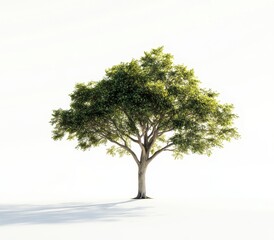 Obraz premium A tree is standing alone in a snow-covered field