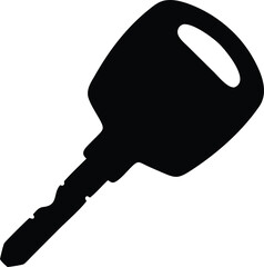 Key flat vector icon.