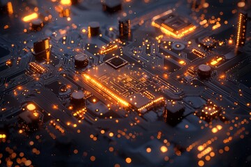 fiber optics background with lots light spots