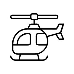 helicopter icon, helicopter line art - simple line art of helicopter, perfect for helicopter logos and icons