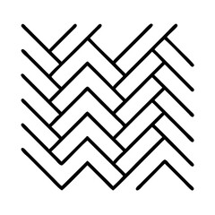 herringbone pattern icon, herringbone pattern line art - simple line art of herringbone pattern, perfect for herringbone pattern logos and icons