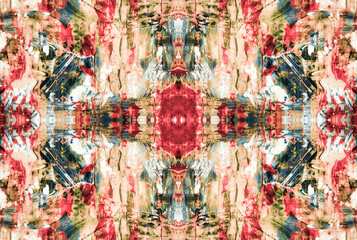 Kaleidoscopic Abstract Art with Vibrant Multicolor Patterns and Intricate Swirl Designs