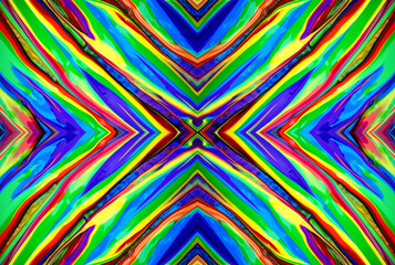 Kaleidoscopic Abstract Art with Vibrant Multicolor Patterns and Intricate Swirl Designs