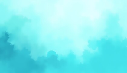 Soft turquoise watercolor texture background.