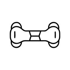 hoverboard icon, hoverboard line art - simple line art of hoverboard, perfect for hoverboard logos and icons