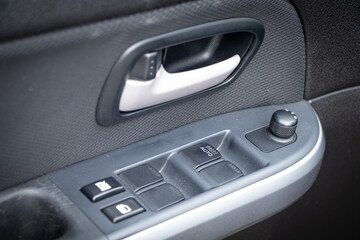 Fototapeta premium close up view of a car interioir