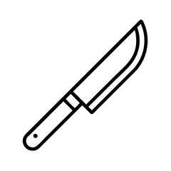 knife icon, knife line art - simple line art of knife, perfect for knife logos and icons