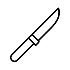 knife icon, knife line art - simple line art of knife, perfect for knife logos and icons