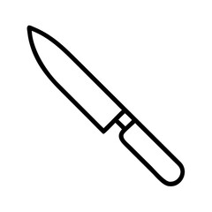 knife icon, knife line art - simple line art of knife, perfect for knife logos and icons