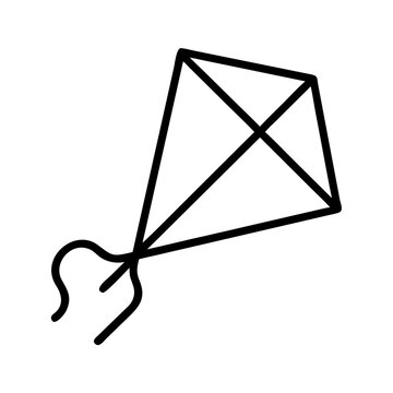 recommend clip art: kite icon, kite line art - simple line art of kite, perfect for kite logos and icons